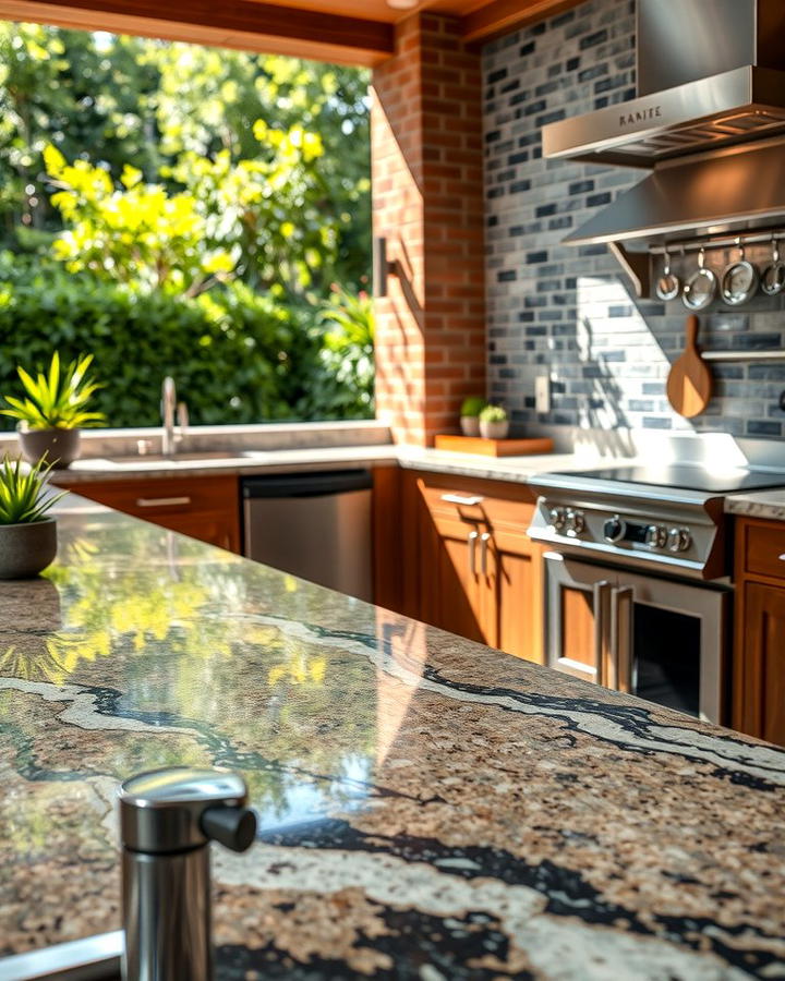 Granite Countertops 2 - 25 Types of Outdoor Kitchen Countertops