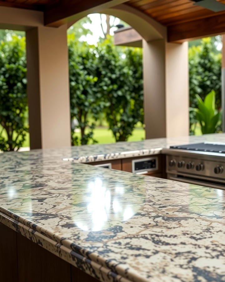 Granite Countertops for Durability - 25 Outdoor Kitchen Countertop Ideas