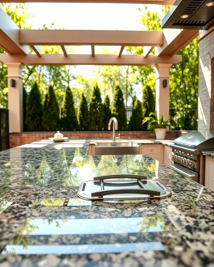 Granite Countertops - 25 Types of Outdoor Kitchen Countertops