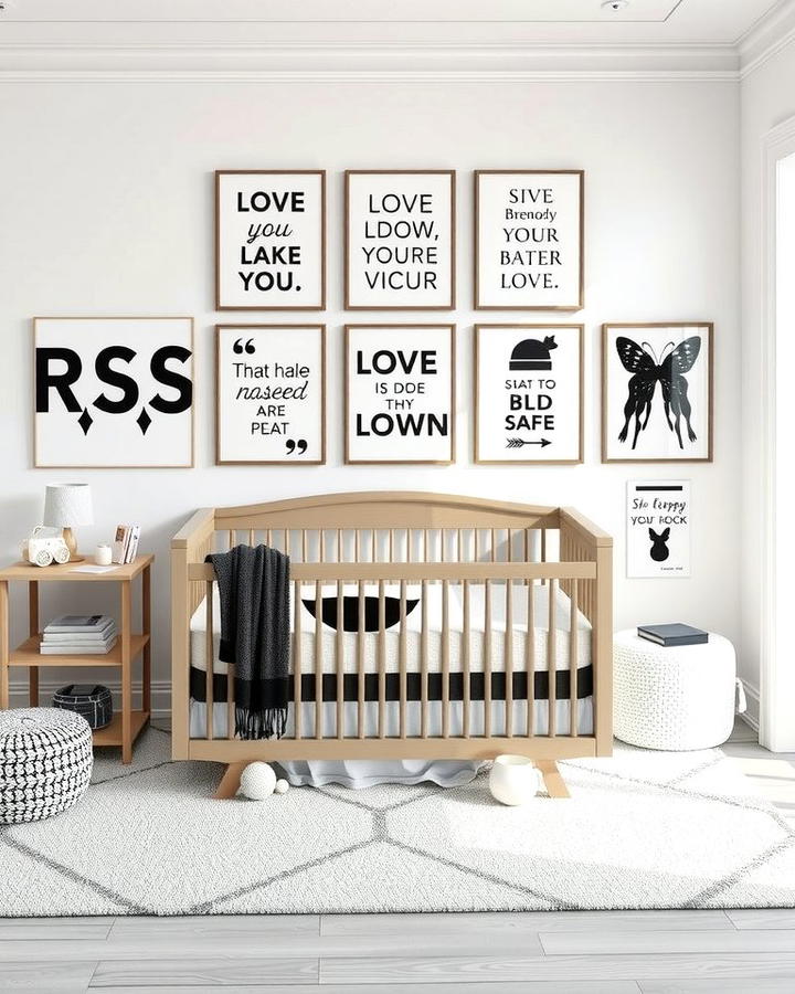 Graphic Art Prints - 30 Black and White Nursery Ideas