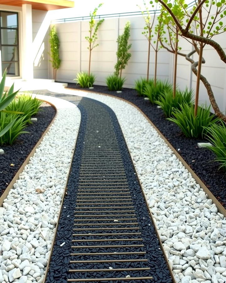 Gravel Border Mulch Pathways - 25 Mulch Pathway Ideas