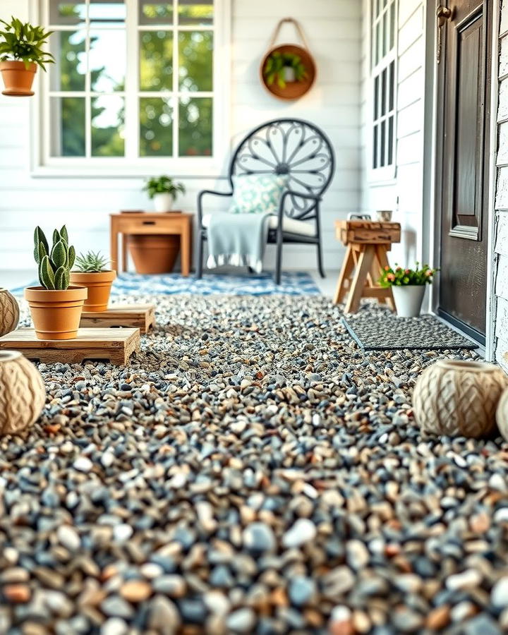 Gravel Flooring - 25 Porch Flooring Options