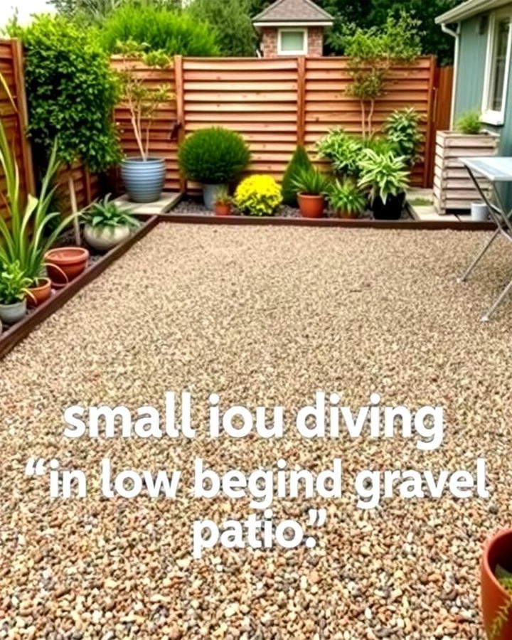 Gravel Patios for Easy Maintenance - 25 Small Backyard Landscaping Ideas