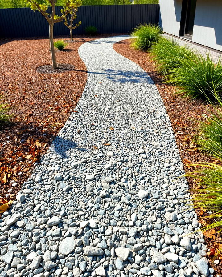 Gravel and Mulch Combination Pathway - 25 Mulch Pathway Ideas