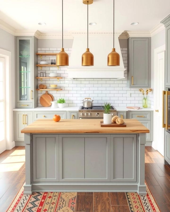 Gray Shiplap for a Neutral Palette - 25 Shiplap Kitchen Island Ideas