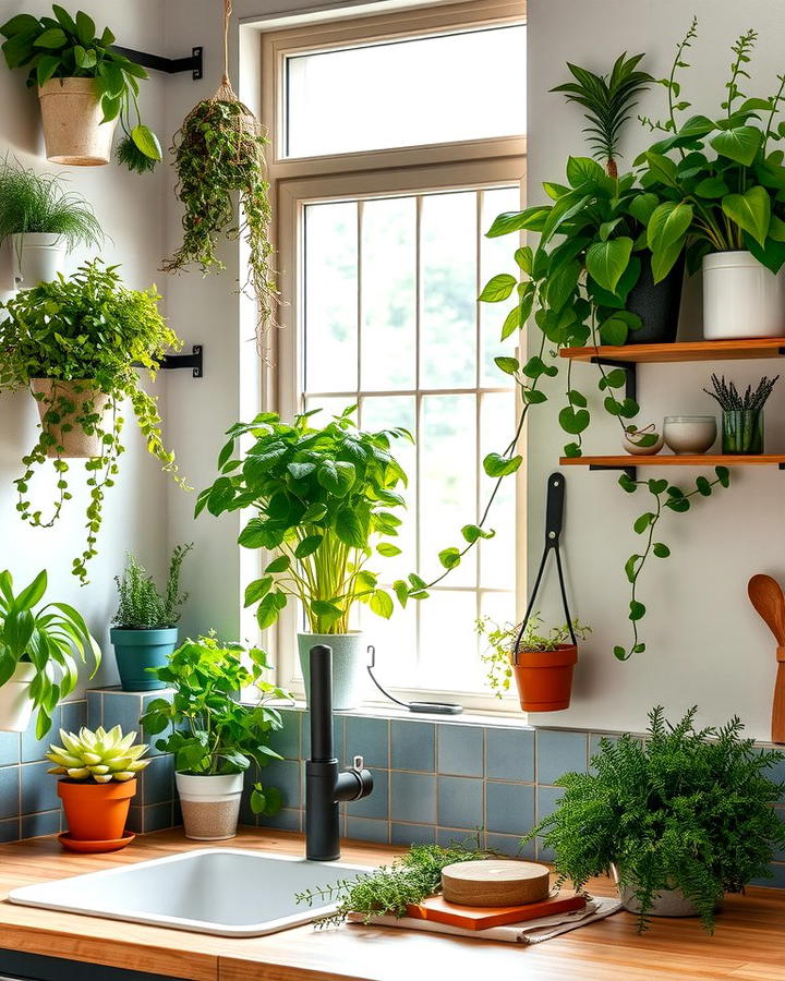 Green Kitchen Spaces - 25 Plant Room Ideas