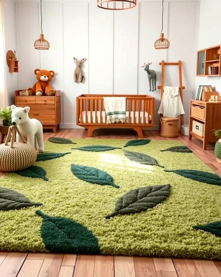 Greenery Inspired Rugs - 25 Woodland Nursery Ideas