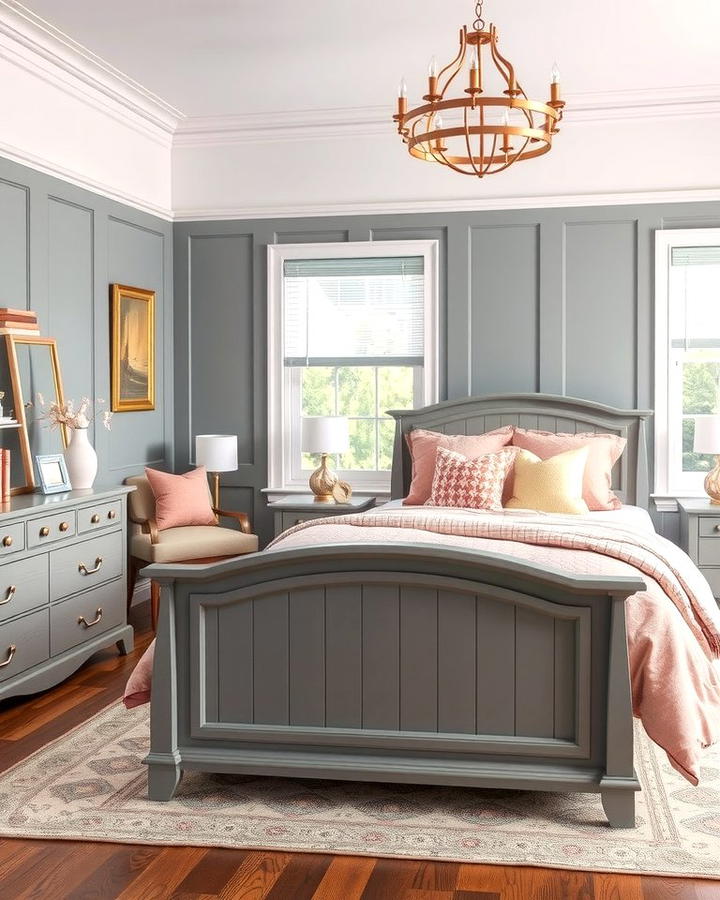 Grey Furniture with Pink Bedding - 25 Pink and Grey Bedroom Ideas