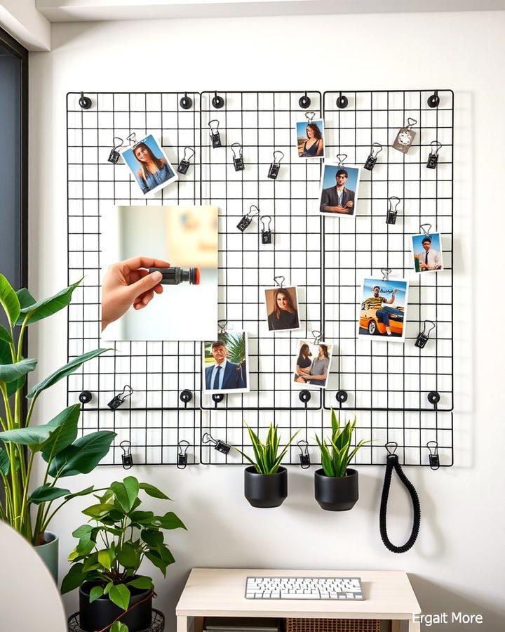 Grid Panels for Multi Purpose Use - 25 Wall Storage Ideas