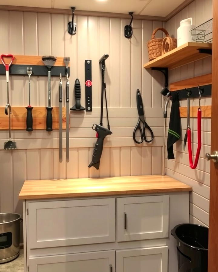 Grooming Station Corner - 30 Tack Room Ideas