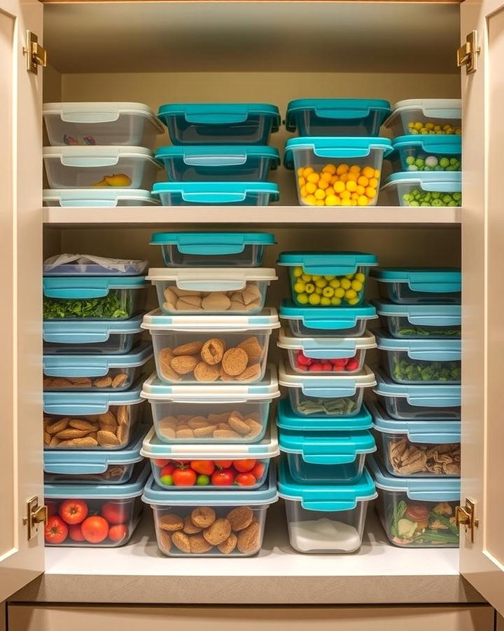 Group Containers by Function - 25 Tupperware Organization Ideas