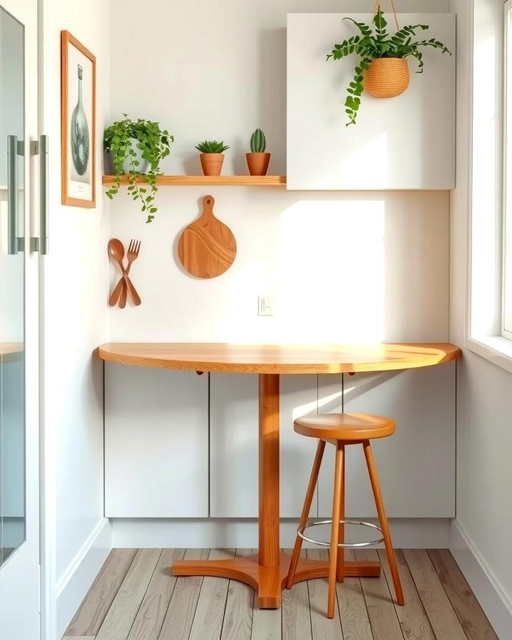 Half Moon Table - 25 Small Kitchen Table Ideas