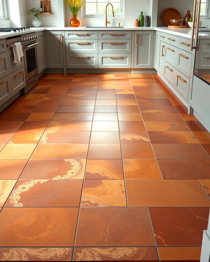 Hand Glazed Terracotta Flooring - 25 Terracotta Kitchen Floor Ideas