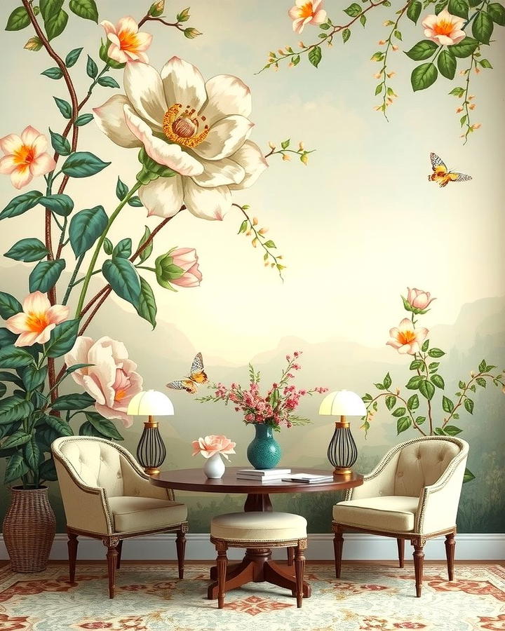 Hand Painted Murals - 30 Art Nouveau Interior Design Ideas