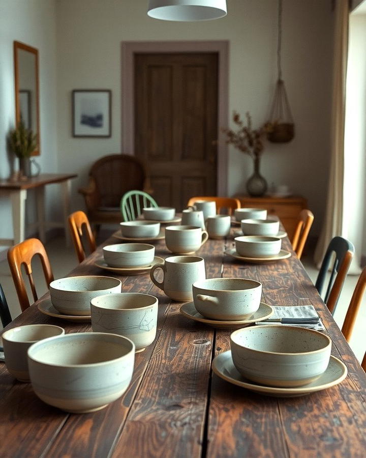 Handmade Ceramic Tableware - 30 Wabi Sabi Interior Design Ideas