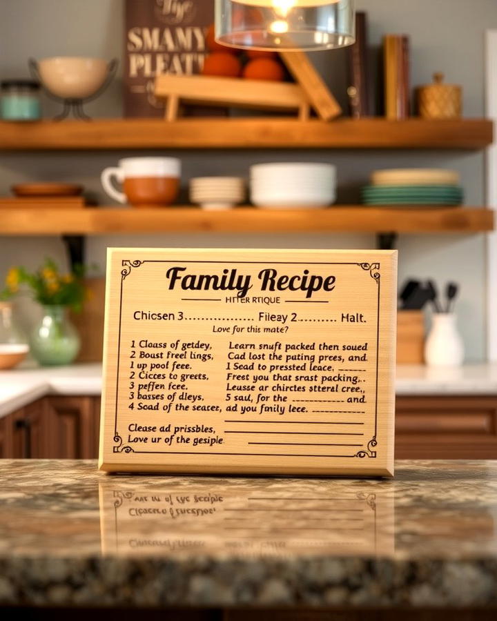 Handwritten Recipe Keepsake - 30 Last Minute Wedding Gift Ideas