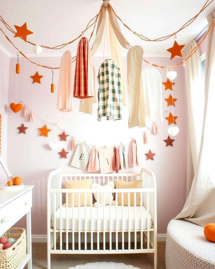 Hanging Banners and Garlands - 25 Nursery Wall Decor Ideas