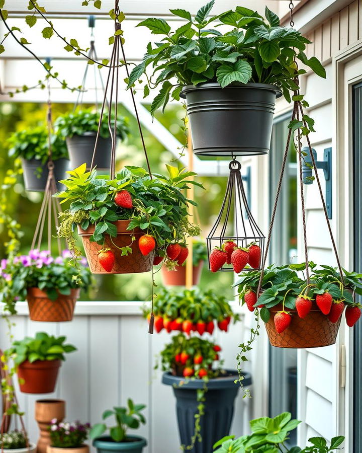 Hanging Basket Gardens - 25 Patio Small Garden Ideas