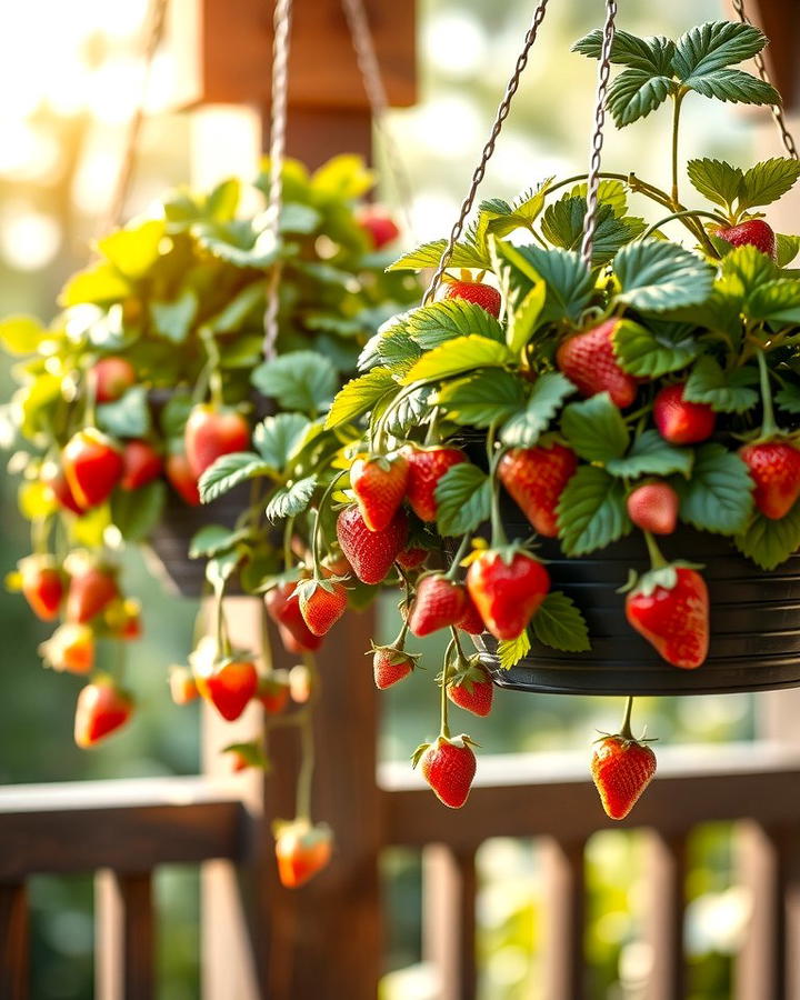 Hanging Basket Planters - 25 Strawberry Planter Ideas