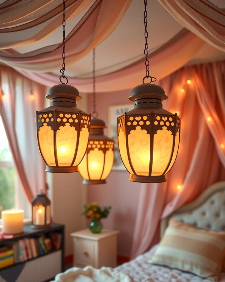 Hanging Fairy Lanterns 2 - 30 Fairy-themed Bedroom Ideas