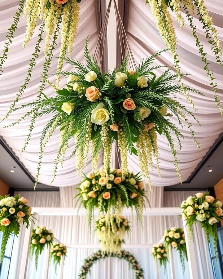 Hanging Floral Installations - 30 Wedding Ceremony Ideas