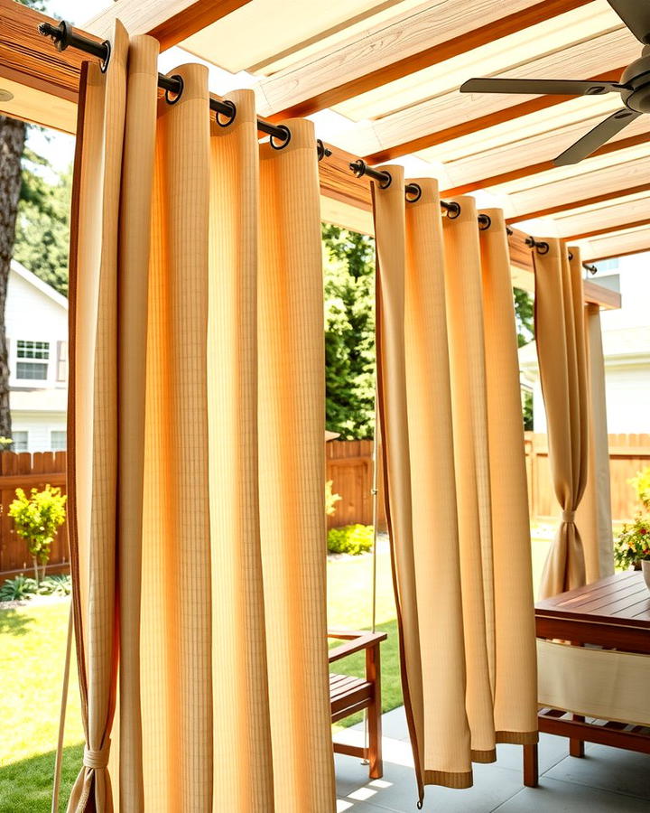 Hanging Outdoor Curtains - 30 Ideas Cheap Ways to Block Neighbors View