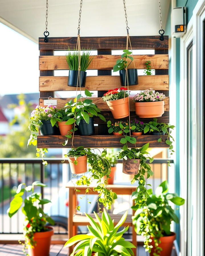 Hanging Pallet Garden - 25 Pallet Garden Ideas