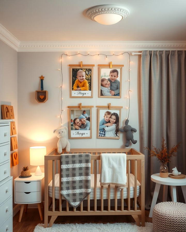 Hanging Photo Collages - 25 Nursery Wall Decor Ideas