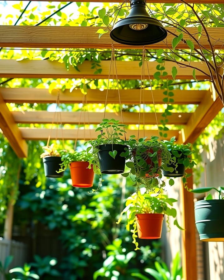 Hanging Planters for Dappled Shade - 25 Pergola Shade Ideas