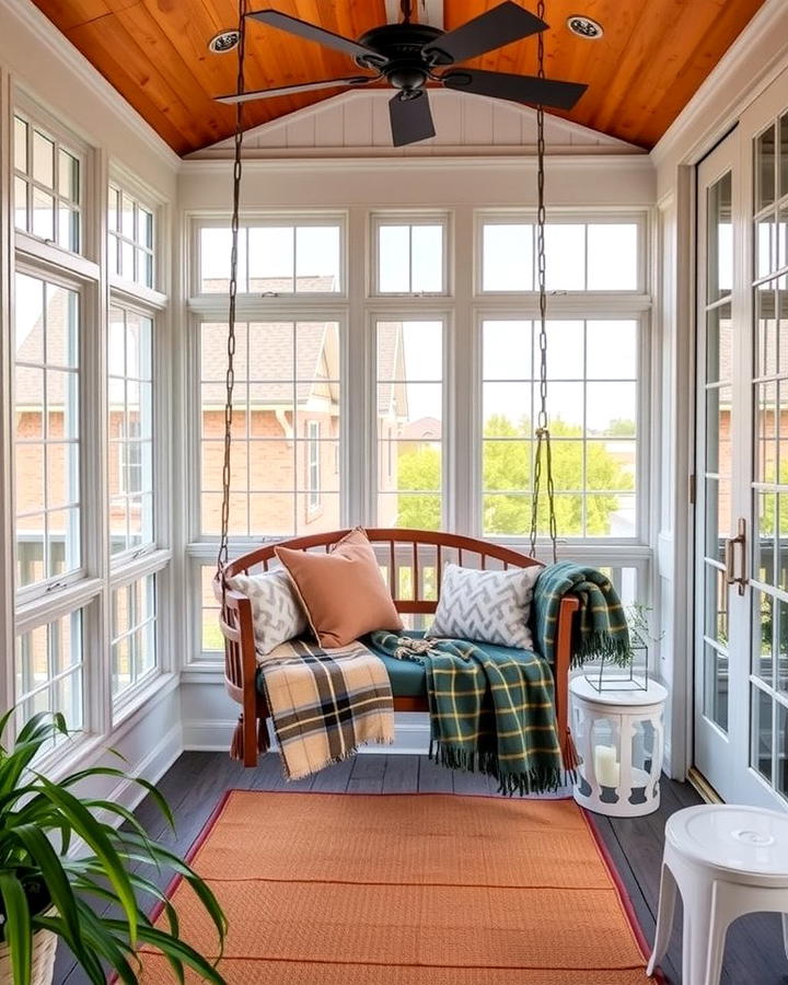 Hanging Swing or Hammock Chair - 25 Three Season Porch Ideas