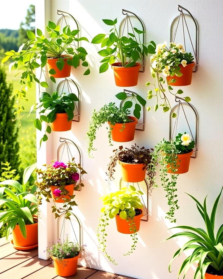 Hanging Wall Planters - 25 Patio Wall Ideas