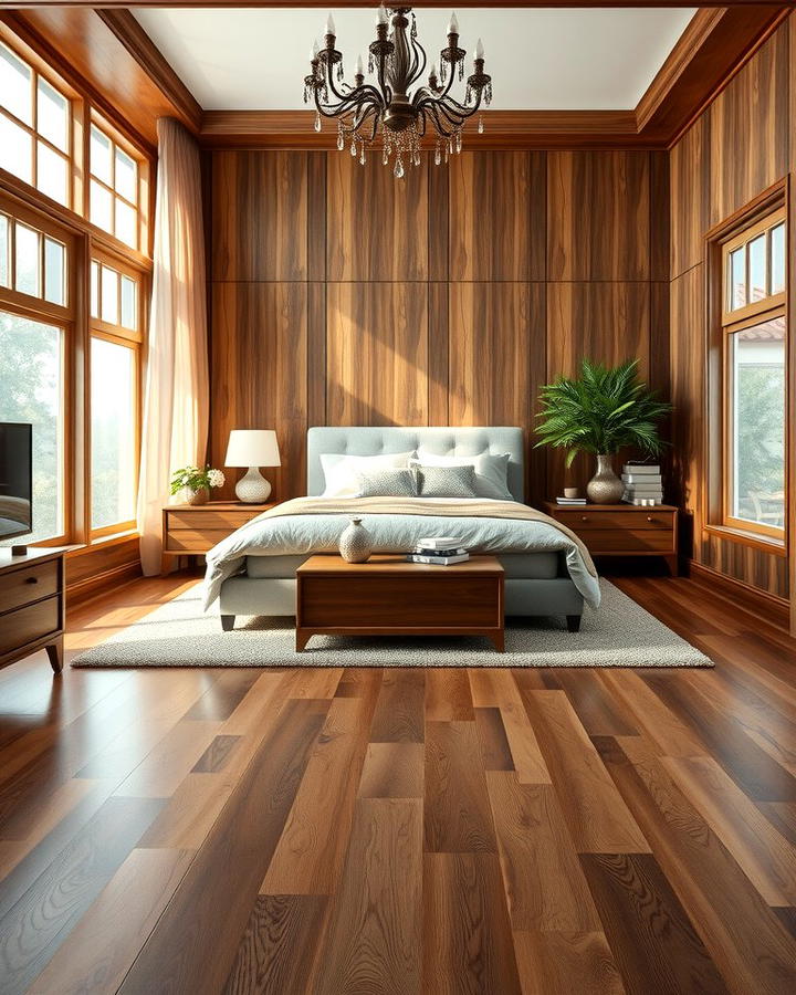 Hardwood Flooring for Timeless Elegance - 30 Bedroom Flooring Ideas