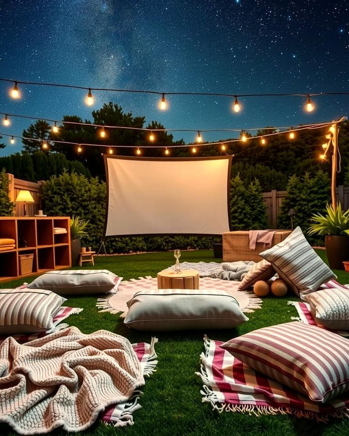 Have a Movie Night Under the Stars - 30 Wedding Anniversary Ideas