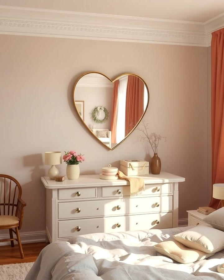 Heart Shaped Mirror - 25 Taylor Swift Themed Bedroom Decor Ideas