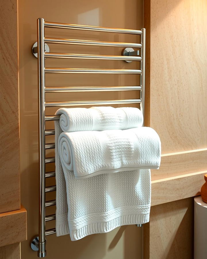 Heated Towel Racks - 25 Spa Like Bathroom Ideas