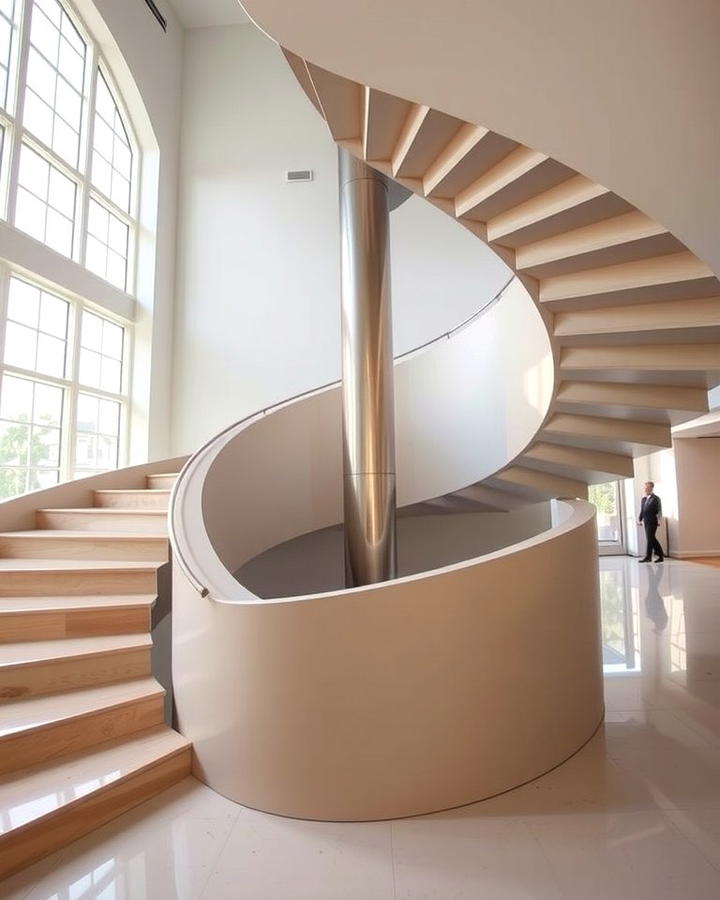 Helical Staircases - 30 Open Staircase Ideas