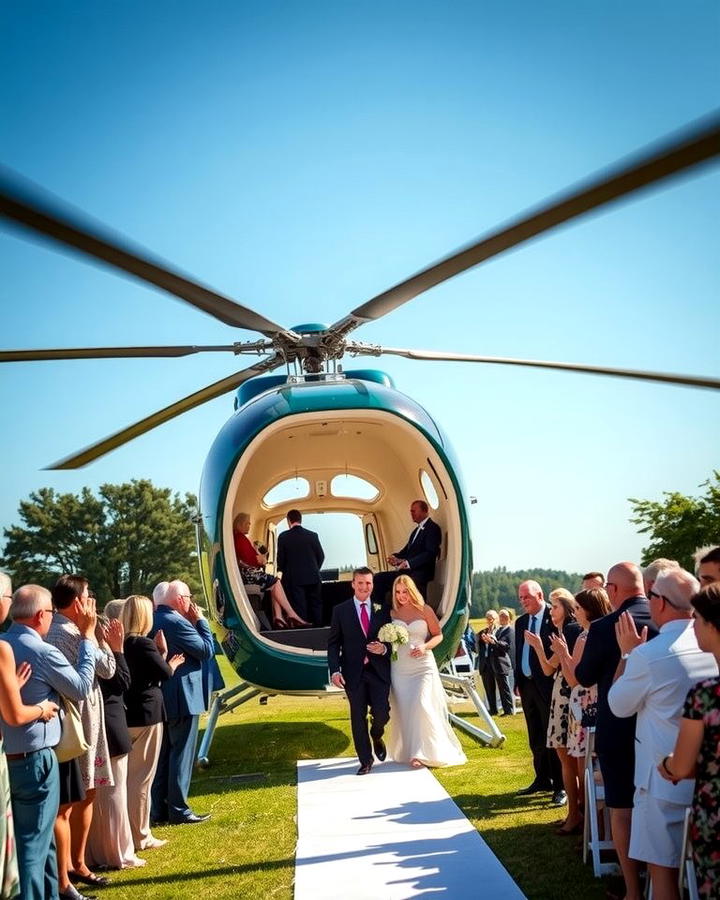 Helicopter Landing 2 - 25 Wedding Entrance Ideas