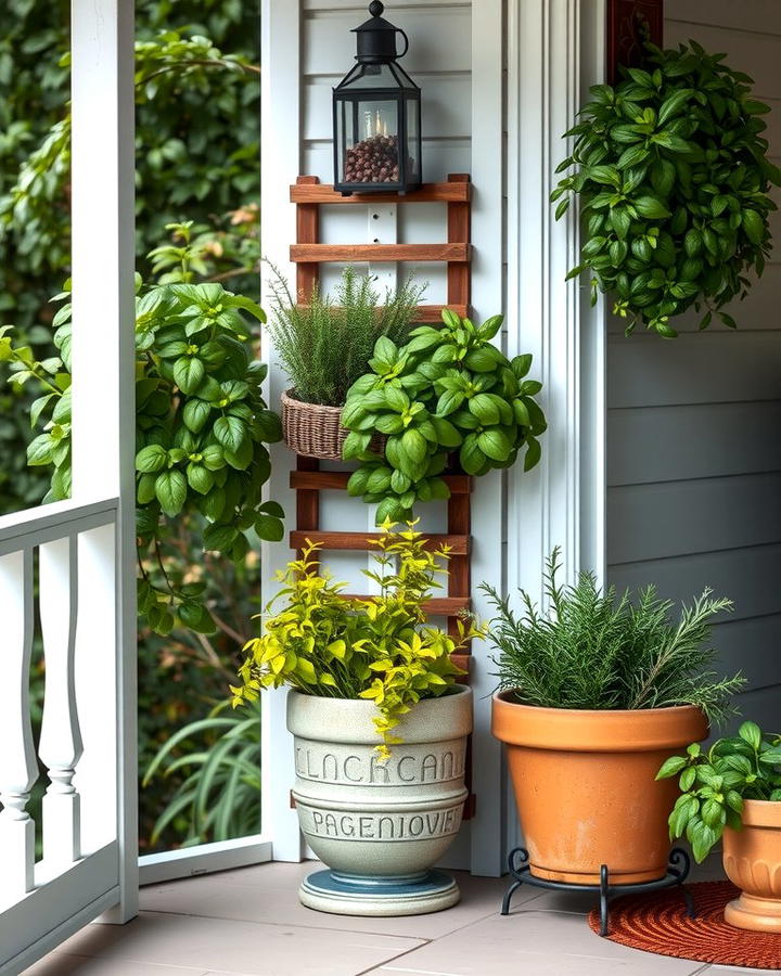 Herb Garden Haven - 25 Side Porch Ideas