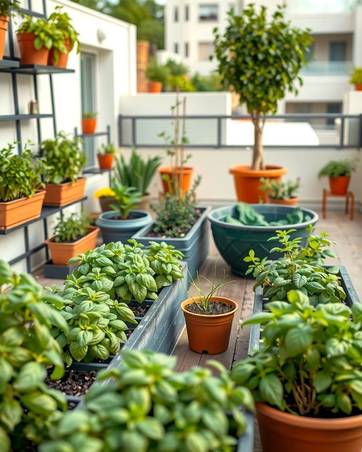 Herb and Vegetable Garden - 25 Terrace Desig