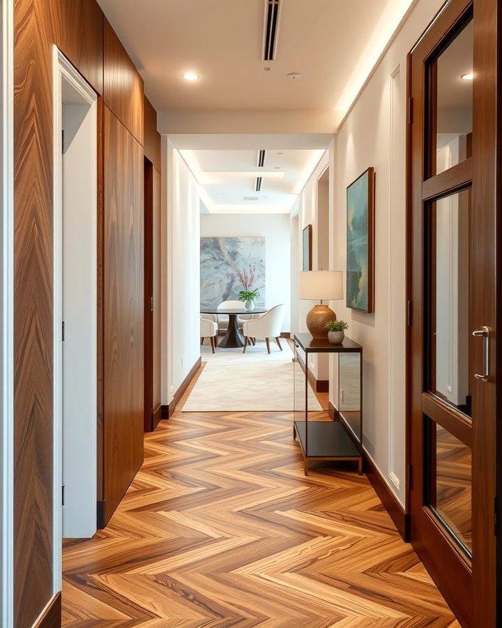 Herringbone Wood Panels - 25 Wall Paneling Ideas