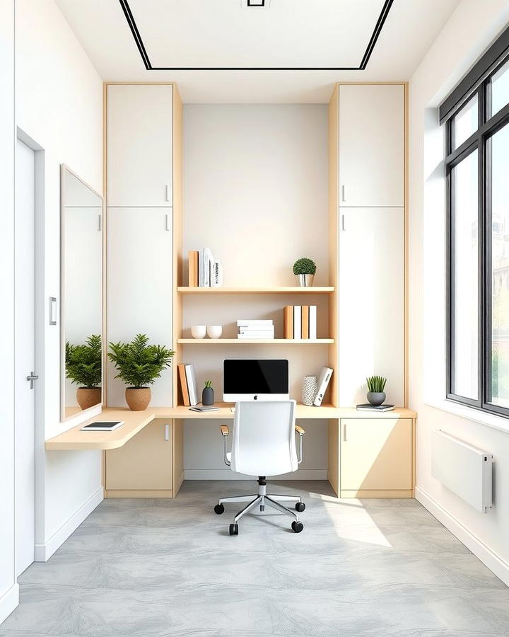 Hidden Shelves for a Clean Look - 25 Office Shelving Ideas