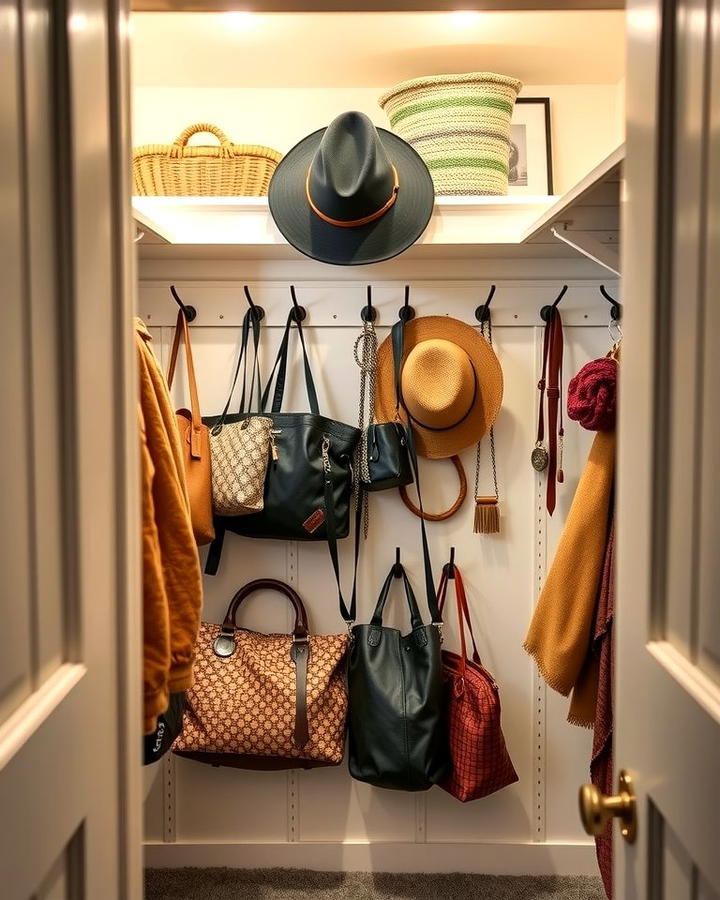 Hooks for Vertical Storage - 25 Small Closet Storage Ideas