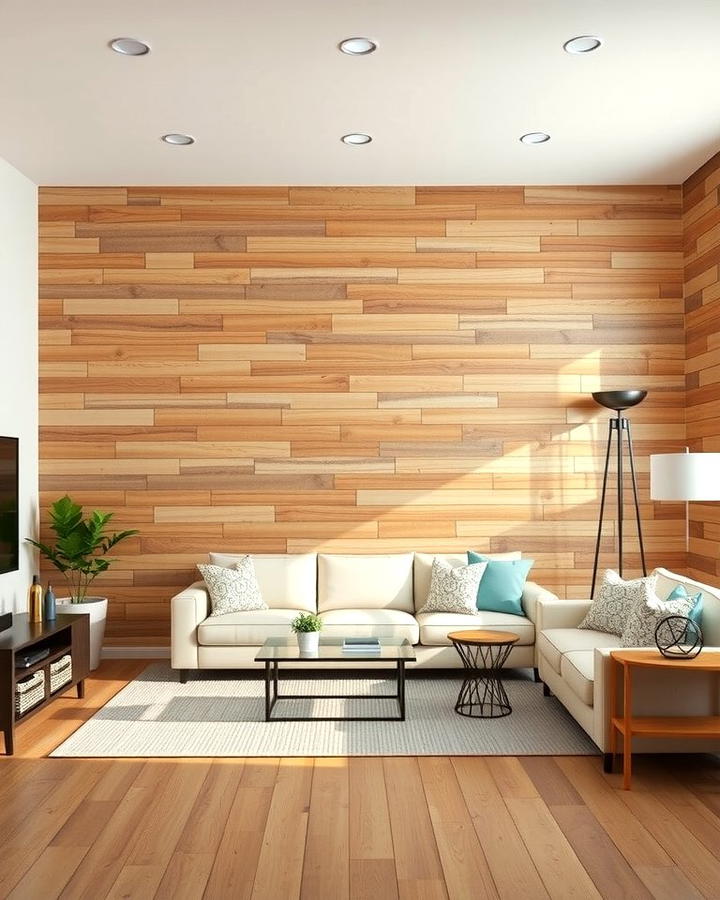 Horizontal Plank Wall - 25 Wood Accent Wall Ideas