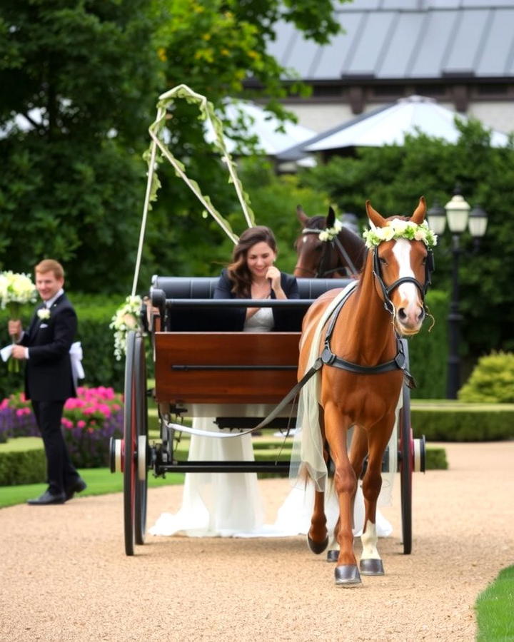 Horse Drawn Carriage Arrival 2 - 25 Wedding Entrance Ideas