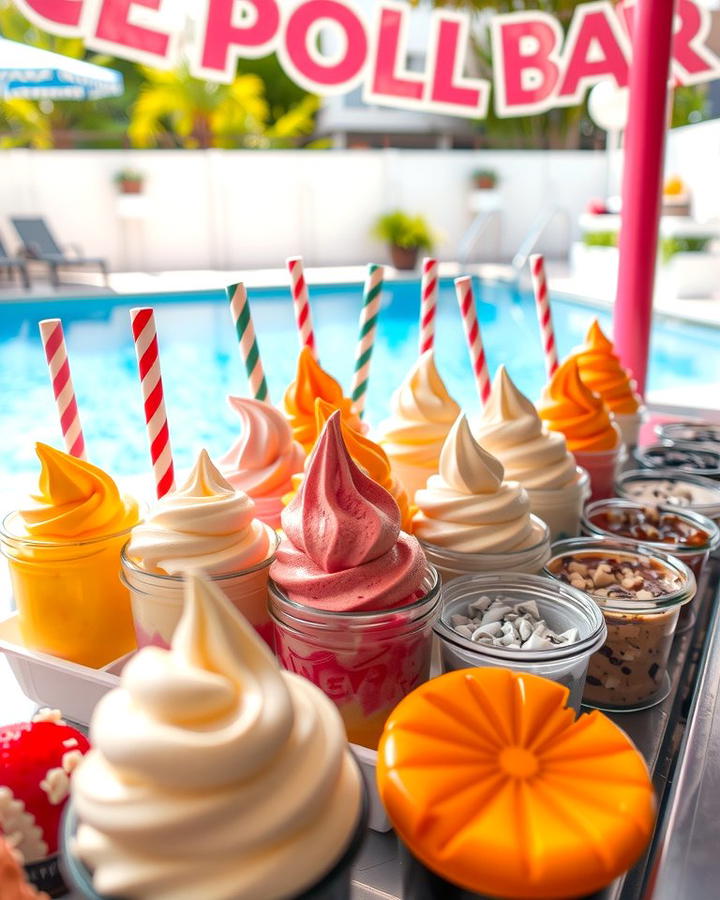 Ice Cream or Popsicle Bar - 25 Pool Party Ideas