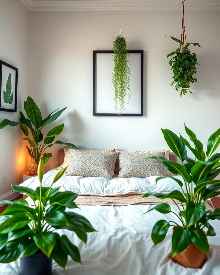 Include Indoor Plants - 25 Zen Bedroom Ideas