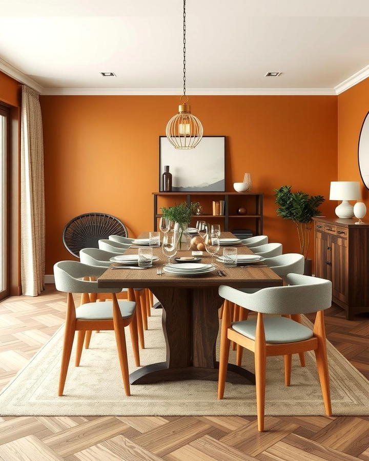 Incorporating Earthy Tones - 25 Modern Dining Room Ideas