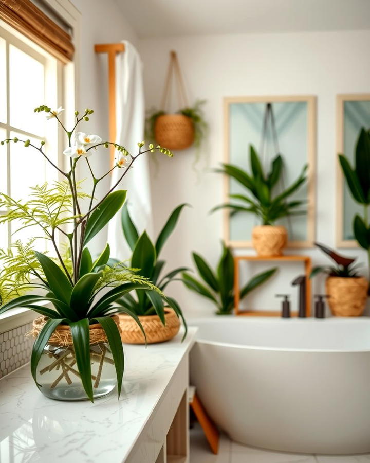 Indoor Plants - 25 Spa Like Bathroom Ideas