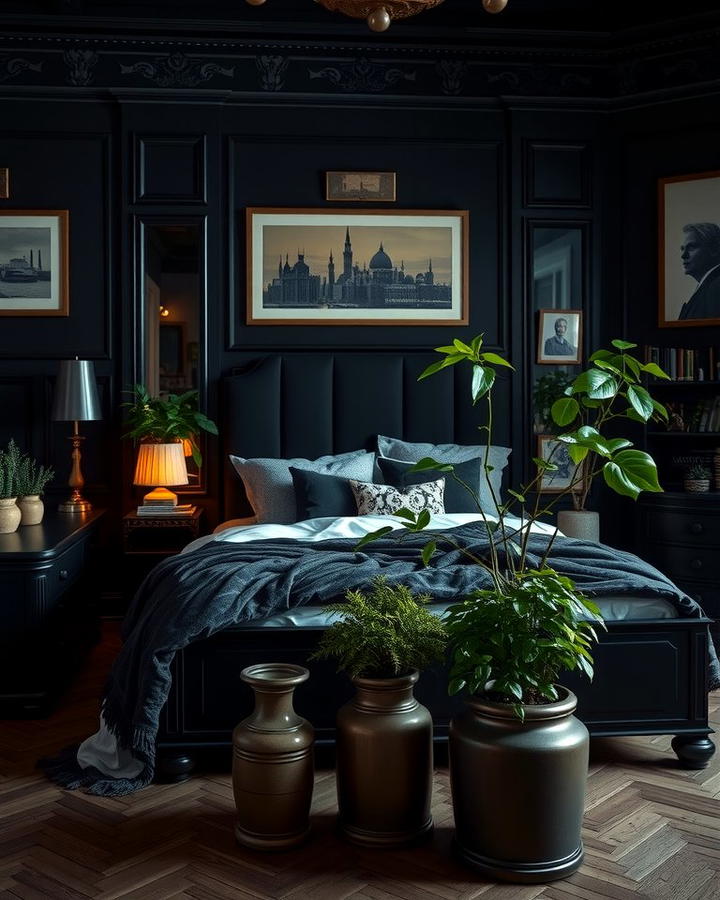 Indoor Plants - 30 dark academia bedroom ideas