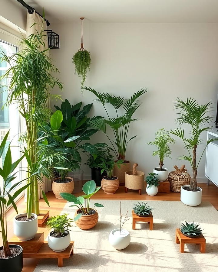 Indoor Plants and Greenery - 30 Zen Living Room Ideas